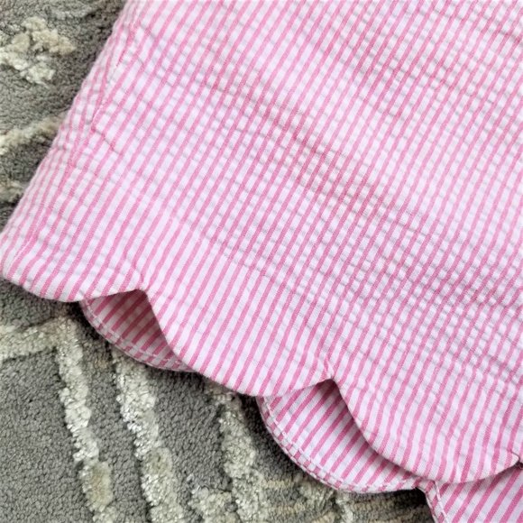 Lilly Pulitzer Brand Shorts. Pink & White Seersucker. Size 4. - Picture 2 of 7